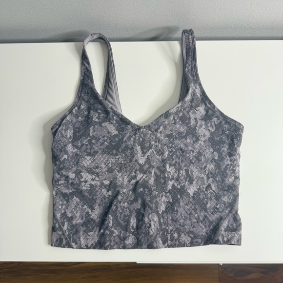Lululemon Align Crop Tank Top Hideaway Camo Lunar Rock Multi / Size 4 - Picture 1 of 5